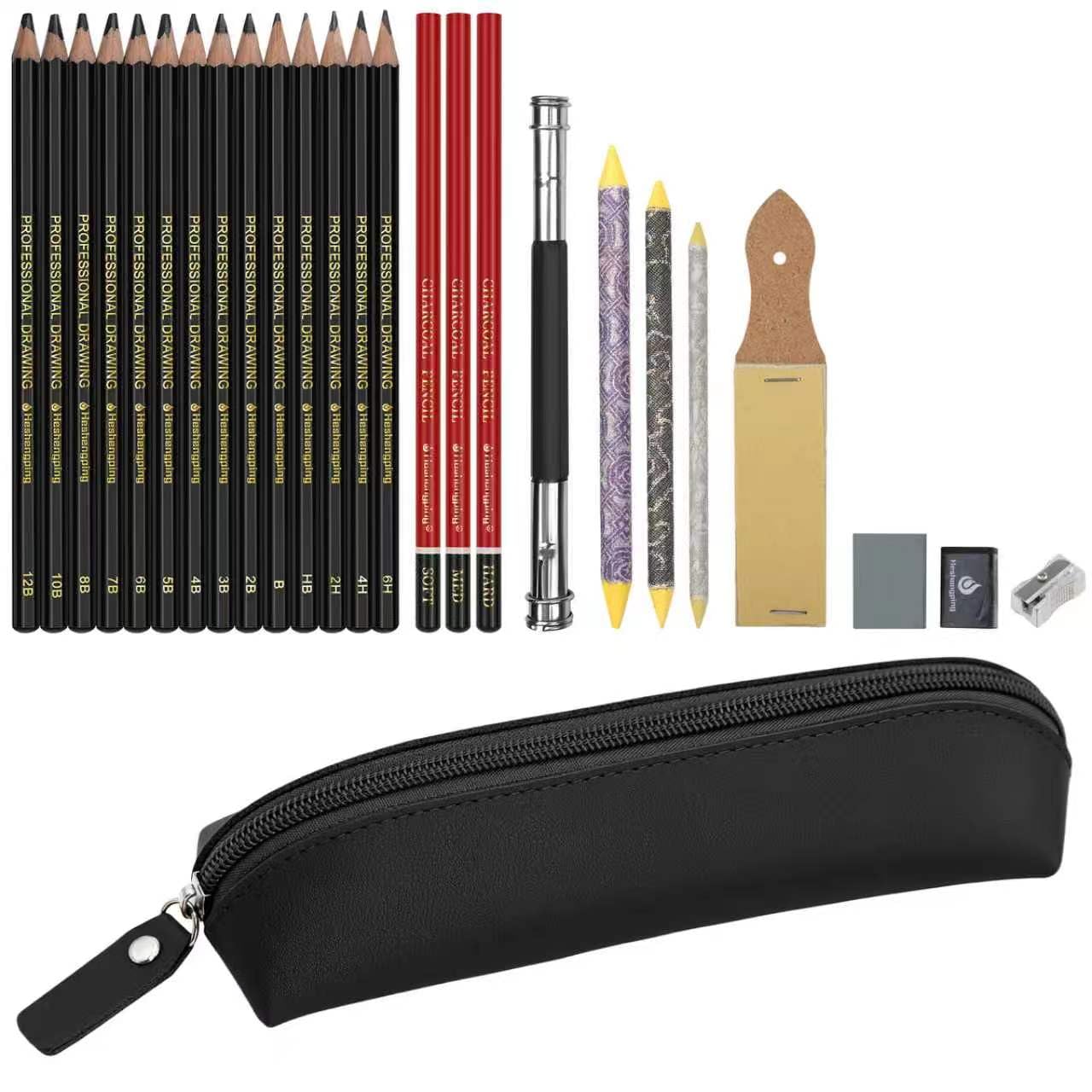 Amazon.com: Heshengping, Sketching and Drawing Pencils Set-26pcs